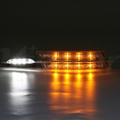 LED Side marker Clear+LED Fin