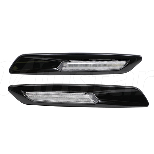 LED Side Indicator Light (GIV) (Clear Lens+Black Chrome Finishes)